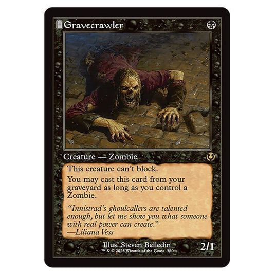 Gravecrawler 380 card from the Magic The Gathering set Innistrad Remastered