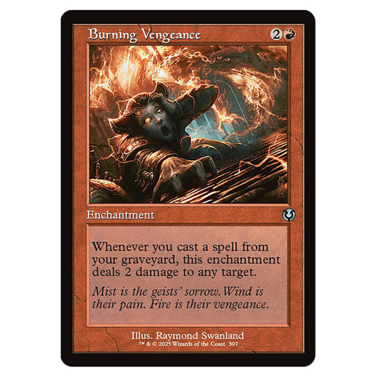 Burning Vengeance 397 card from the Magic The Gathering set Innistrad Remastered