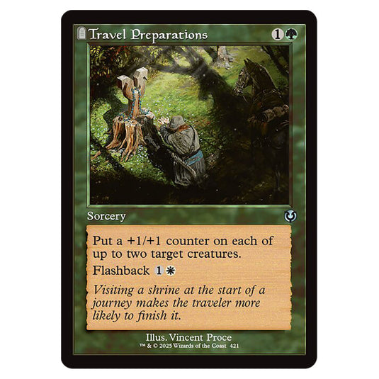 Travel Preparations 421 card from the Magic The Gathering set Innistrad Remastered