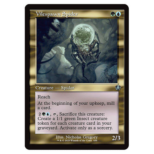 Vilespawn Spider 436 card from the Magic The Gathering set Innistrad Remastered