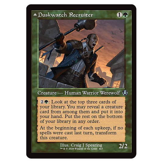 Duskwatch Recruiter // Krallenhorde Howler 467 card from the Magic The Gathering set Innistrad Remastered