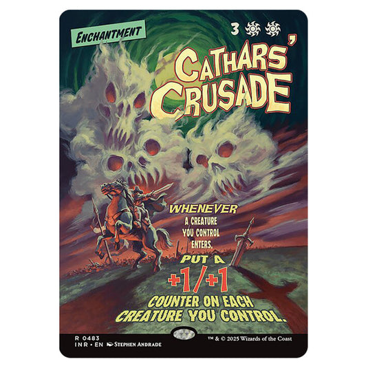 Cathars' Crusade 483 card from the Magic The Gathering set Innistrad Remastered