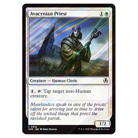 Avacynian Priest 012 card from the Magic The Gathering set Innistrad Remastered