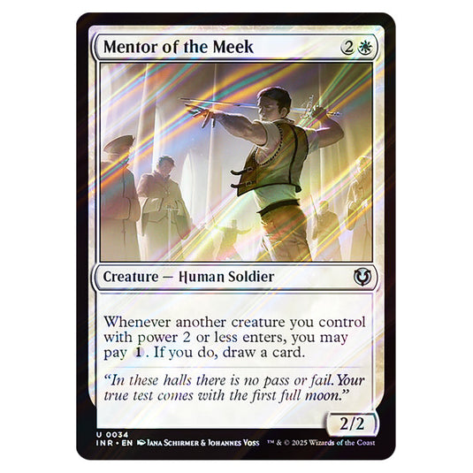 Mentor of the Meek 034 card from the Magic The Gathering set Innistrad Remastered