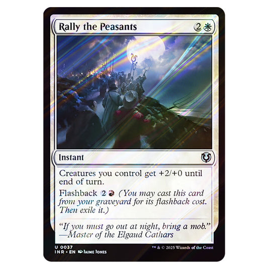 Rally the Peasants 037 card from the Magic The Gathering set Innistrad Remastered