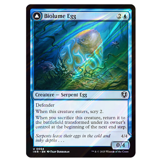 Biolume Egg // Biolume Serpent 054 card from the Magic The Gathering set Innistrad Remastered
