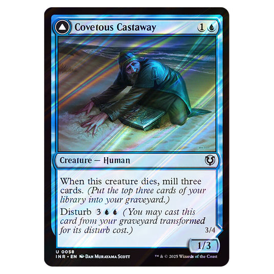 Covetous Castaway // Ghostly Castigator 058 card from the Magic The Gathering set Innistrad Remastered