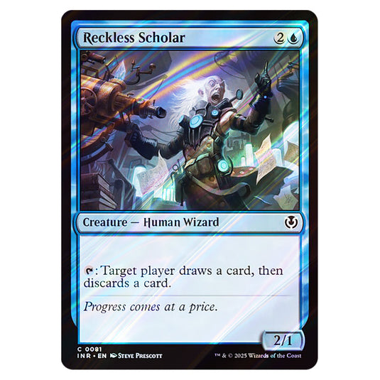 Reckless Scholar 081 card from the Magic The Gathering set Innistrad Remastered