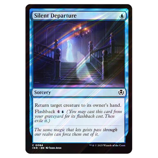 Silent Departure 084 card from the Magic The Gathering set Innistrad Remastered