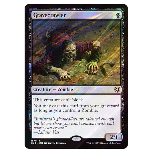 Gravecrawler 114 card from the Magic The Gathering set Innistrad Remastered