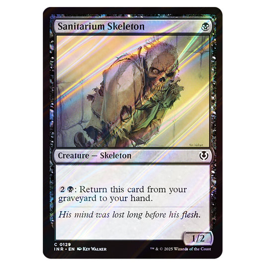 Sanitarium Skeleton 129 card from the Magic The Gathering set Innistrad Remastered