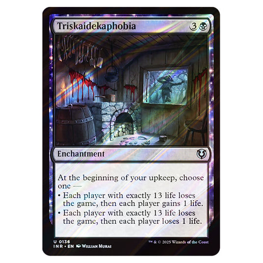 Triskaidekaphobia 136 card from the Magic The Gathering set Innistrad Remastered
