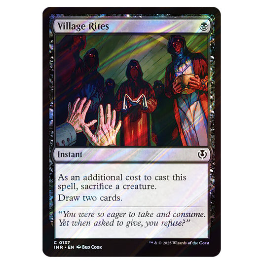 Village Rites 137 card from the Magic The Gathering set Innistrad Remastered
