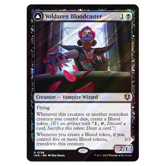 Voldaren Bloodcaster // Bloodbat Summoner 138 card from the Magic The Gathering set Innistrad Remastered