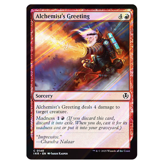 Alchemist's Greeting 140 card from the Magic The Gathering set Innistrad Remastered
