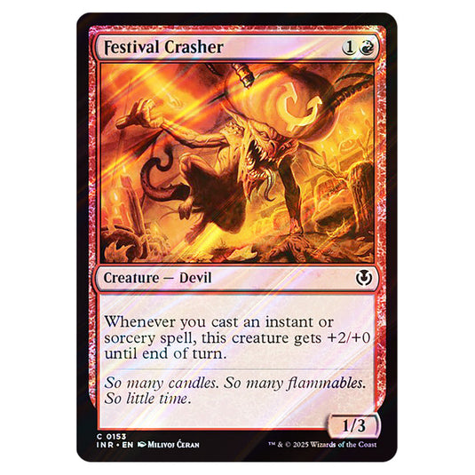 Festival Crasher 153 card from the Magic The Gathering set Innistrad Remastered