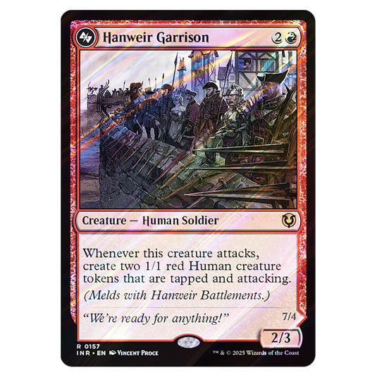Hanweir Garrison 157 card from the Magic The Gathering set Innistrad Remastered