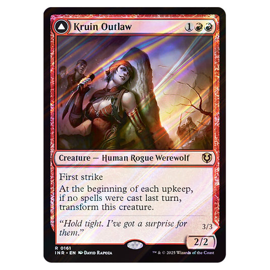 Kruin Outlaw // Terror of Kruin Pass 161 card from the Magic The Gathering set Innistrad Remastered
