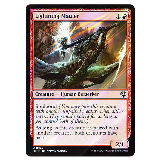 Lightning Mauler 163 card from the Magic The Gathering set Innistrad Remastered