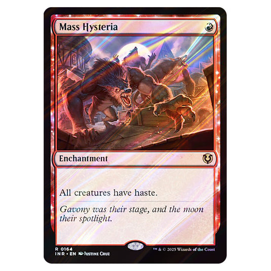 Mass Hysteria 164 card from the Magic The Gathering set Innistrad Remastered