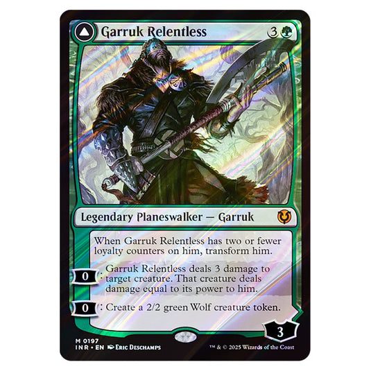 Garruk Relentless // Garruk, the Veil-Cursed 197 card from the Magic The Gathering set Innistrad Remastered
