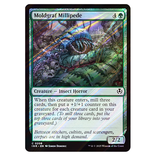 Moldgraf Millipede 208 card from the Magic The Gathering set Innistrad Remastered