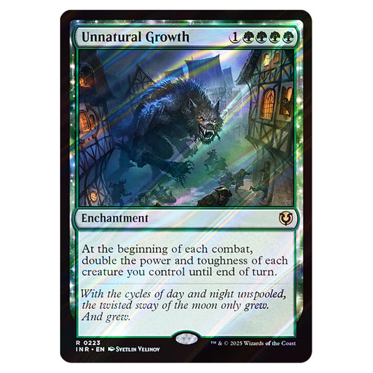 Unnatural Growth 223 card from the Magic The Gathering set Innistrad Remastered
