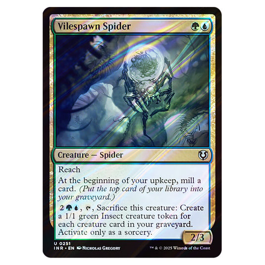 Vilespawn Spider 251 card from the Magic The Gathering set Innistrad Remastered