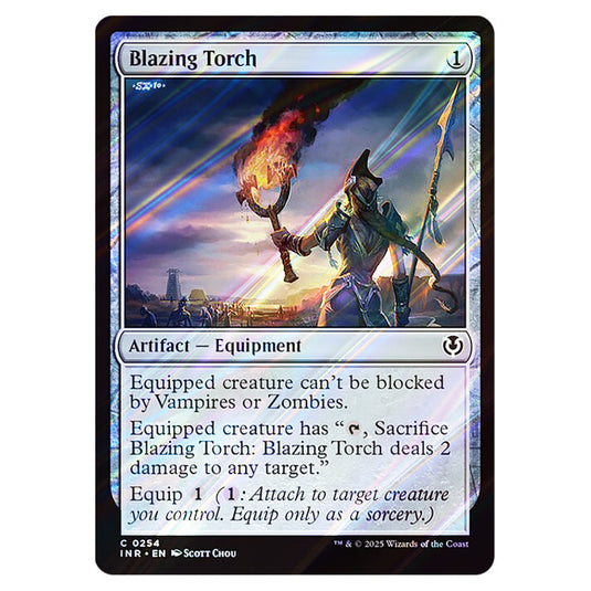 Blazing Torch 254 card from the Magic The Gathering set Innistrad Remastered