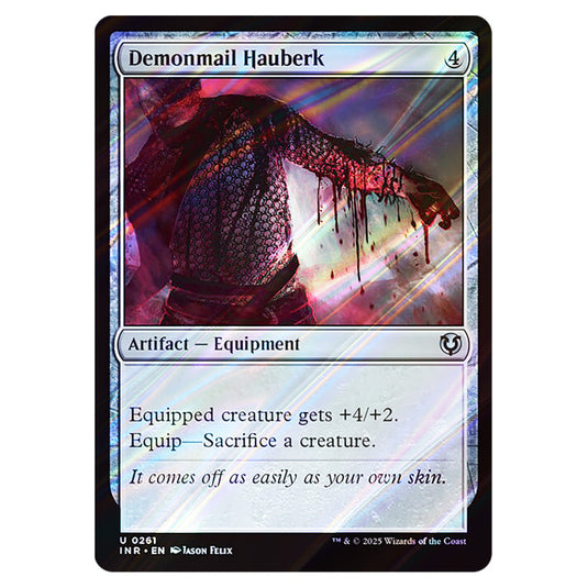 Demonmail Hauberk 261 card from the Magic The Gathering set Innistrad Remastered