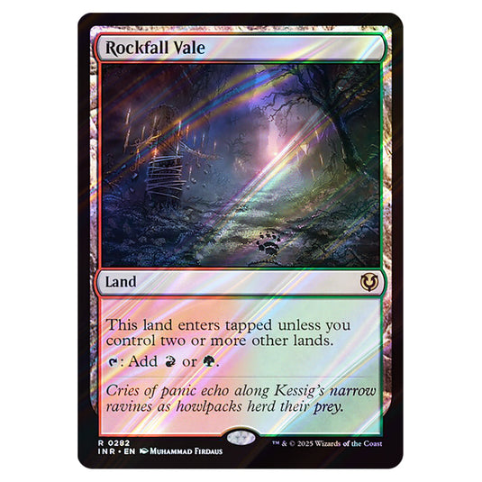 Rockfall Vale 282 card from the Magic The Gathering set Innistrad Remastered