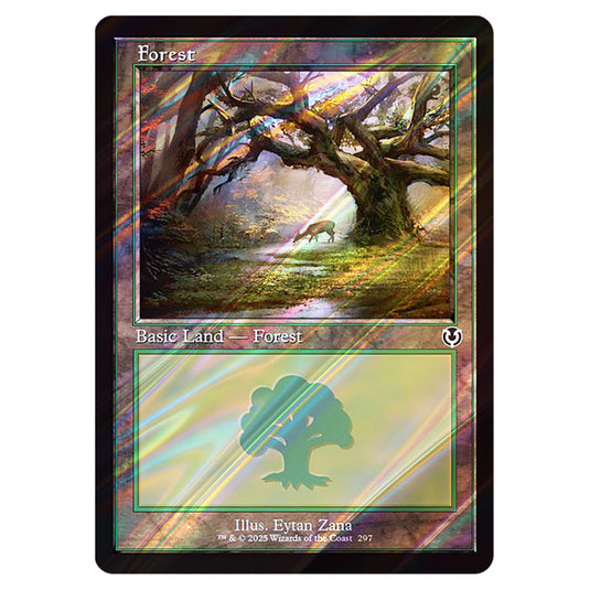 Forest 297 card from the Magic The Gathering set Innistrad Remastered