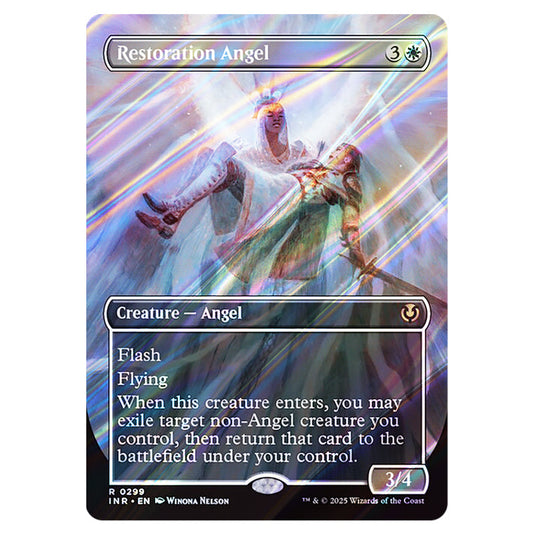 Restoration Angel 299 card from the Magic The Gathering set Innistrad Remastered