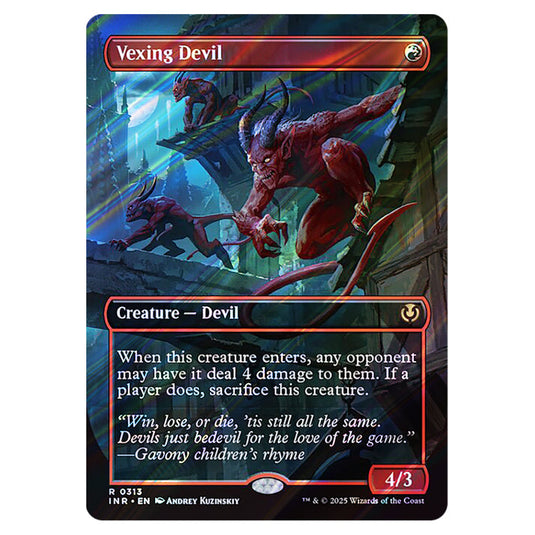 Vexing Devil 313 card from the Magic The Gathering set Innistrad Remastered