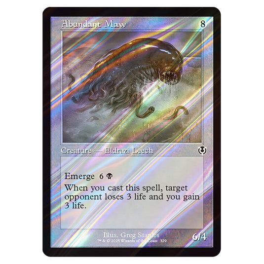 Abundant Maw 329 card from the Magic The Gathering set Innistrad Remastered