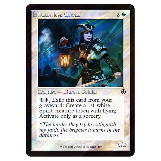 Dauntless Cathar 339 card from the Magic The Gathering set Innistrad Remastered