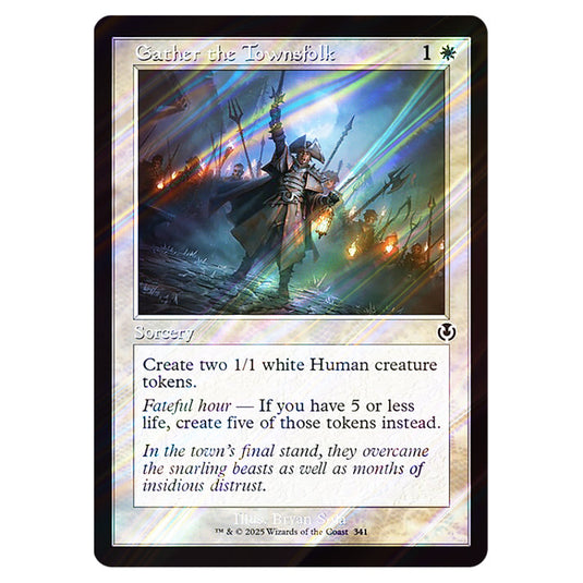 Gather the Townsfolk 341 card from the Magic The Gathering set Innistrad Remastered