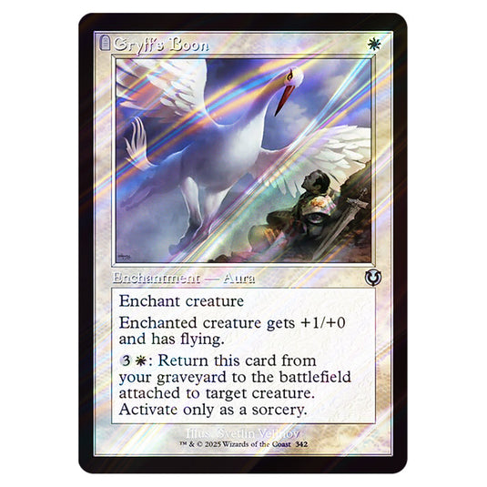Gryff's Boon 342 card from the Magic The Gathering set Innistrad Remastered