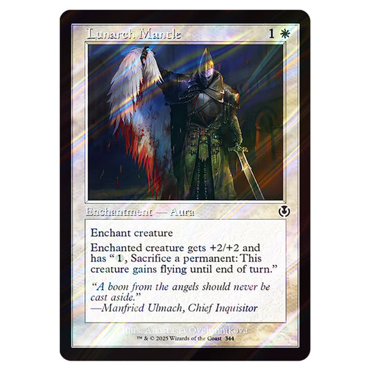 Lunarch Mantle 344 card from the Magic The Gathering set Innistrad Remastered