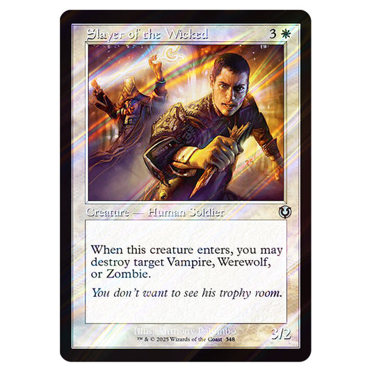 Slayer of the Wicked 348 card from the Magic The Gathering set Innistrad Remastered