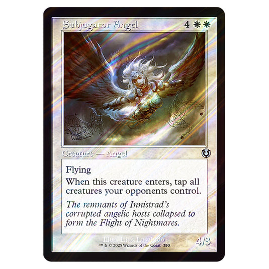 Subjugator Angel 350 card from the Magic The Gathering set Innistrad Remastered