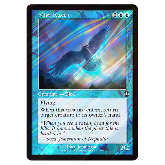 Mist Raven 362 card from the Magic The Gathering set Innistrad Remastered