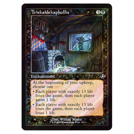 Triskaidekaphobia 391 card from the Magic The Gathering set Innistrad Remastered