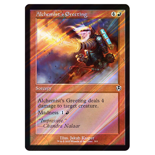 Alchemist's Greeting 393 card from the Magic The Gathering set Innistrad Remastered