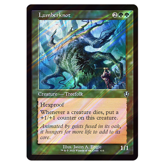 Lumberknot 414 card from the Magic The Gathering set Innistrad Remastered