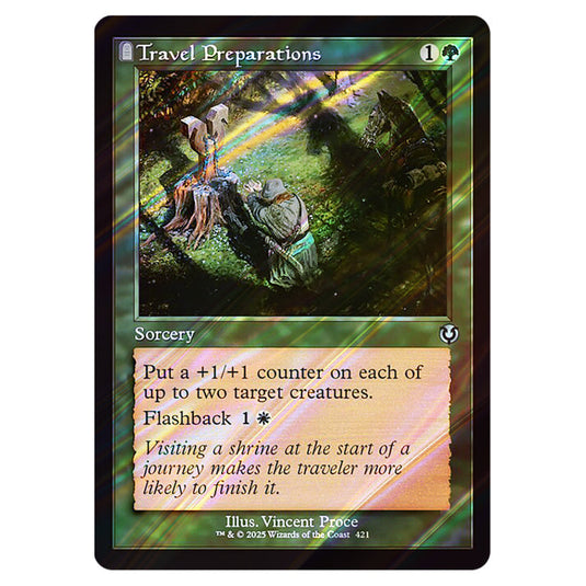 Travel Preparations 421 card from the Magic The Gathering set Innistrad Remastered