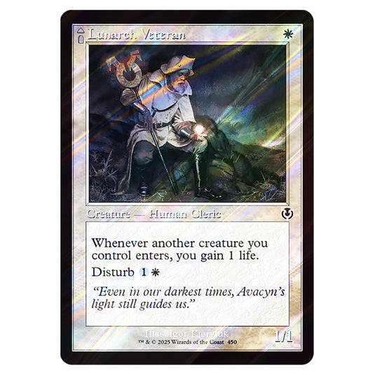 Lunarch Veteran // Luminous Phantom 450 card from the Magic The Gathering set Innistrad Remastered