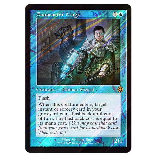 Snapcaster Mage 478 card from the Magic The Gathering set Innistrad Remastered