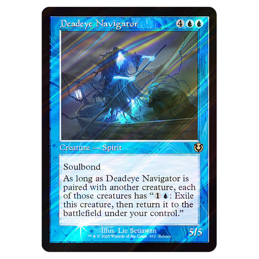 Deadeye Navigator 492 card from the Magic The Gathering set Innistrad Remastered