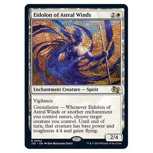Eidolon of Astral Winds 0002 card from the Magic The Gathering set Foundations Jumpstart